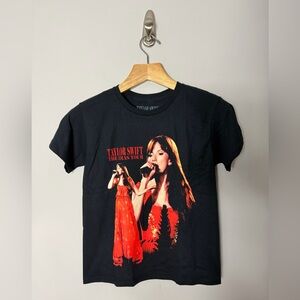 Taylor Swift Eras Tour Youth Tee Shirt Short Sleeve Black Size Medium